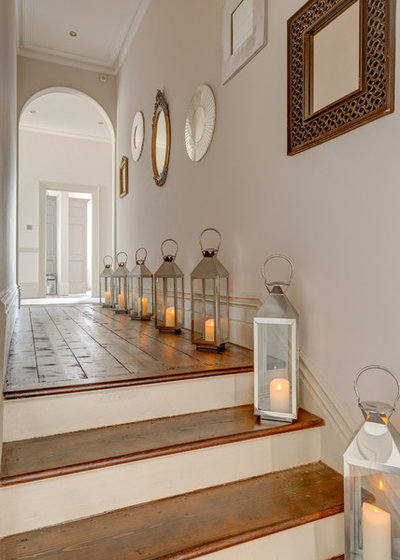 Shabby-chic Style Hallway & Landing by Colin Cadle Photography